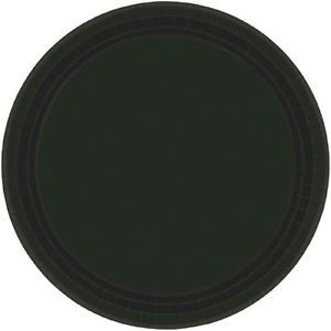 Paper Plates 20pc Jet Black 7&quot;