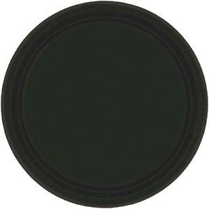 Paper Plates 20pc Jet Black 7&quot;