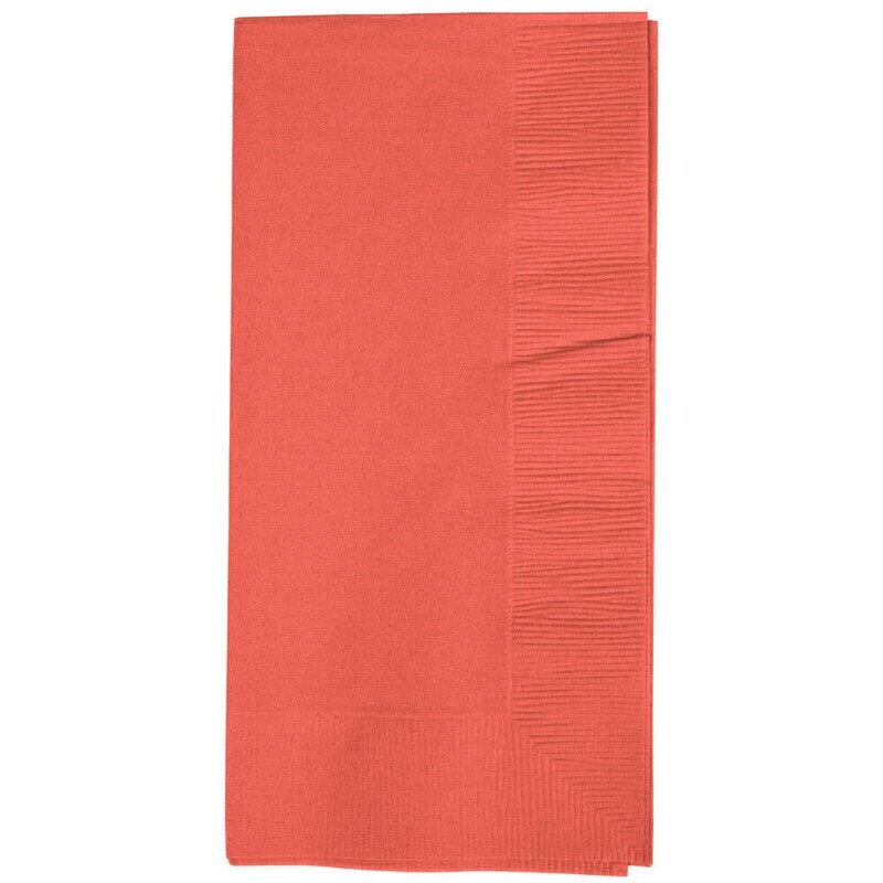 Dinner Napkins 50pc Coral 16&quot; X 16&quot;