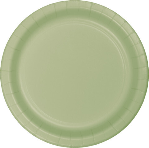 Paper Plates 24pc Sage Green (Discontinued) 6 3/4&quot;