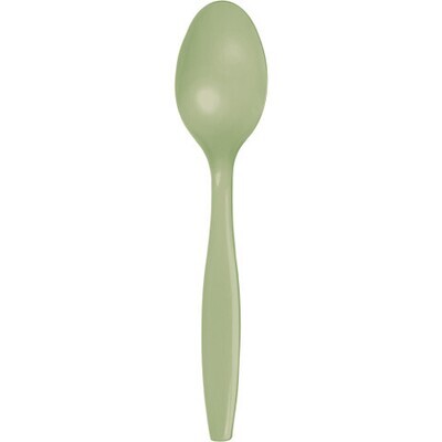 Plastic Spoons Sage Green (Discontinued) 20pc