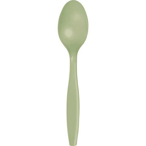 Plastic Spoons Sage Green (Discontinued) 20pc