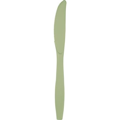 Plastic Knives Sage Green (Discontinued) 20pc