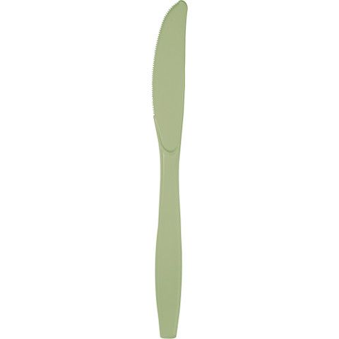 Plastic Knives Sage Green (Discontinued) 20pc