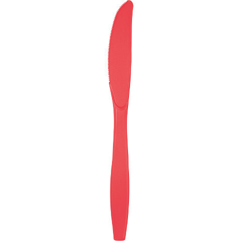 Plastic Knives Coral 20pc