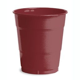 Plastic Cups 12oz Burgundy 2 20pc