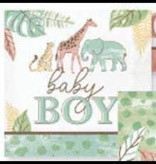 Napkins - LN - Safari Baby Boy