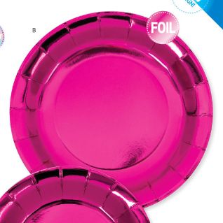 Plates - LN - Foil Pink