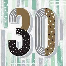 Napkins - LN - Minted Milestone 30