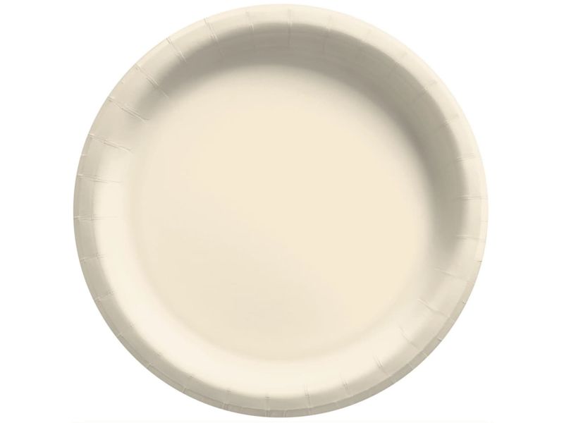 Plates - Bev - Ivory - 7&quot; - 20PK - Paper