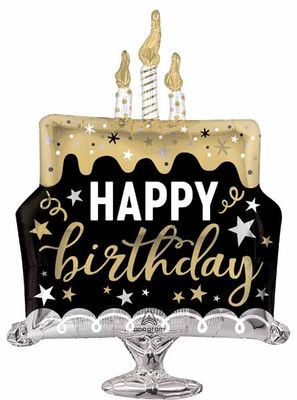 Foil Balloon - Supershape - HBD SURPRISE CAKE 29&quot;