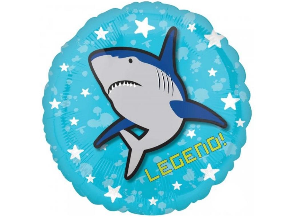 Foil Balloon - Epic Party Shark - 18&quot;