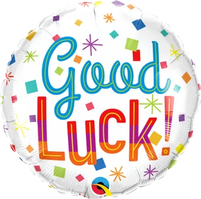 Foil Balloon - Good Luck Colorful Confetti