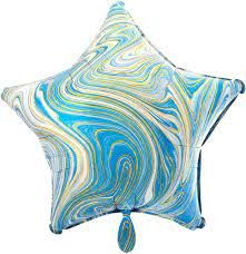 Foil Balloon Blue Marble - 19&quot;