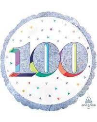 Foil Balloon-100th Birthday-18&quot;