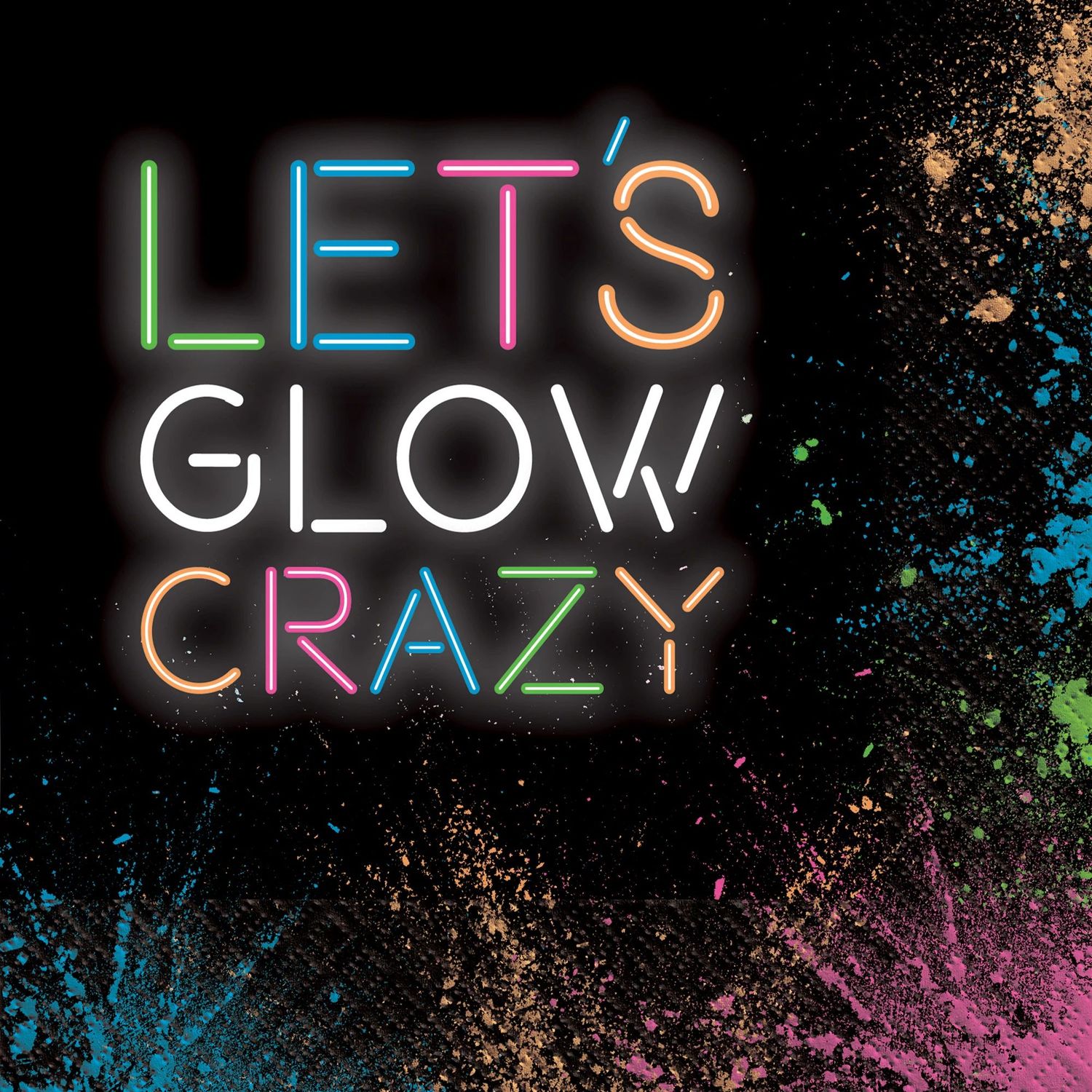 Let&#39;s Glow Crazy Luncheon Napkins