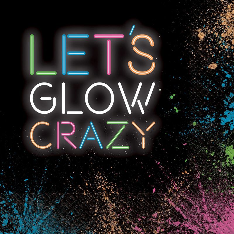 Let&#39;s Glow Crazy Luncheon Napkins