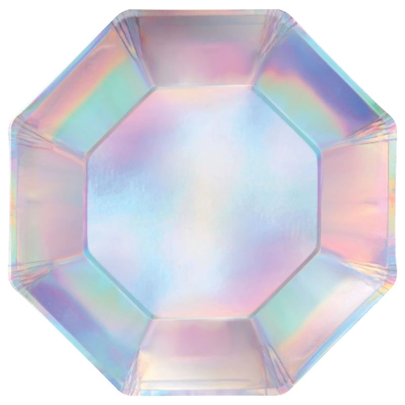 Opalescent Octagon 6 3/4&quot; Plates