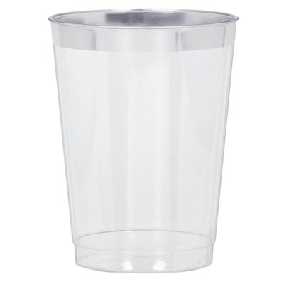 Silver Trim Tumbler, 10 oz.