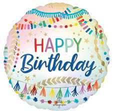 Foil Balloon - Birthday Streamers - 18&quot;