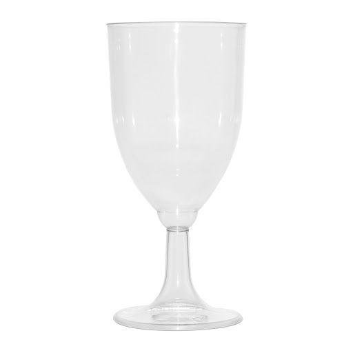 Wine Glasses - Creystal Clear Plastic - 7.6OZ. - 6 PCS