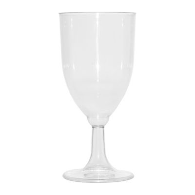 Wine Glasses - Creystal Clear Plastic - 7.6OZ. - 6 PCS