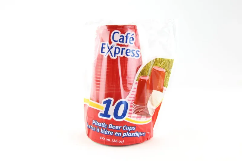 Plastic Beer Cups - 10 Pcs
