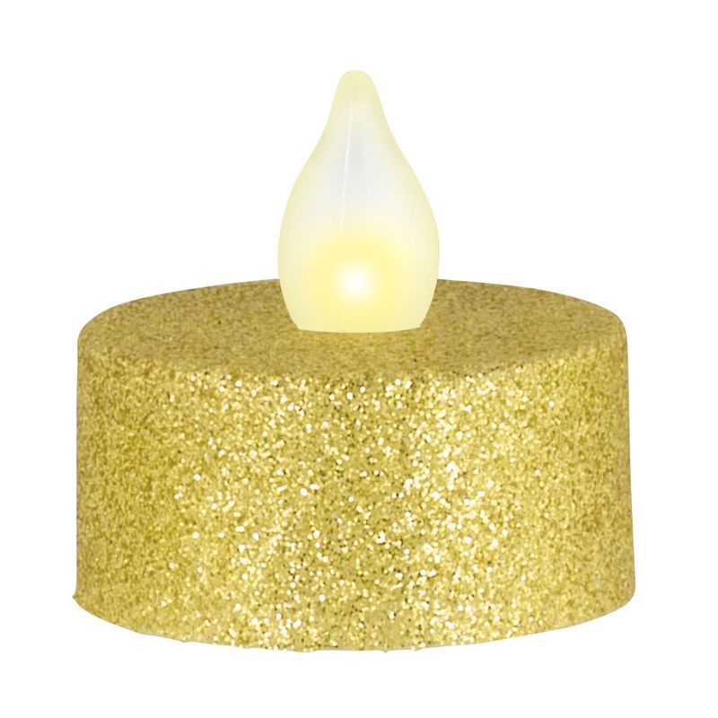 LED Tealights - Gold Glitter