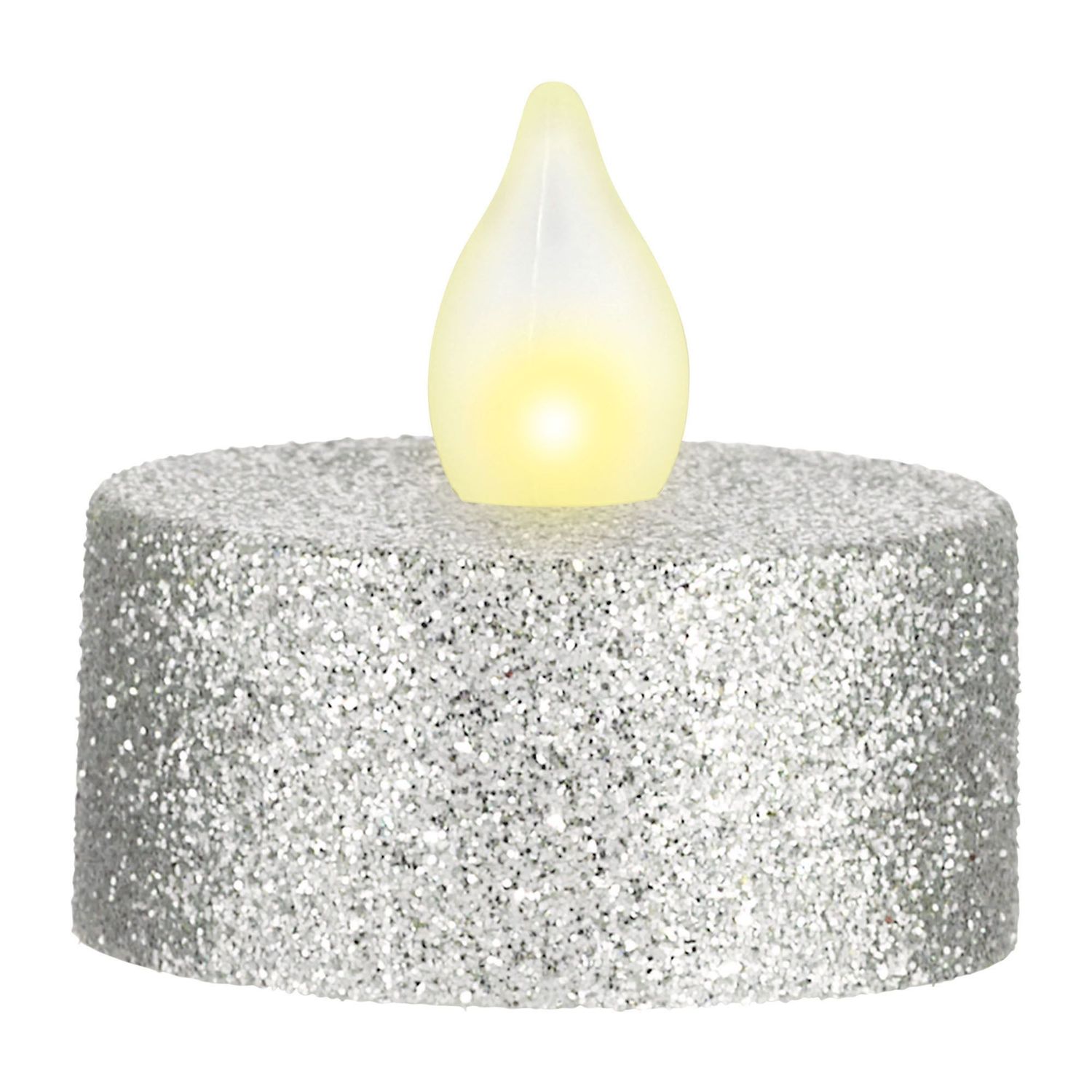 LED Tealights - Silver Glitter