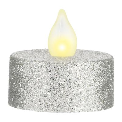 LED Tealights - Silver Glitter