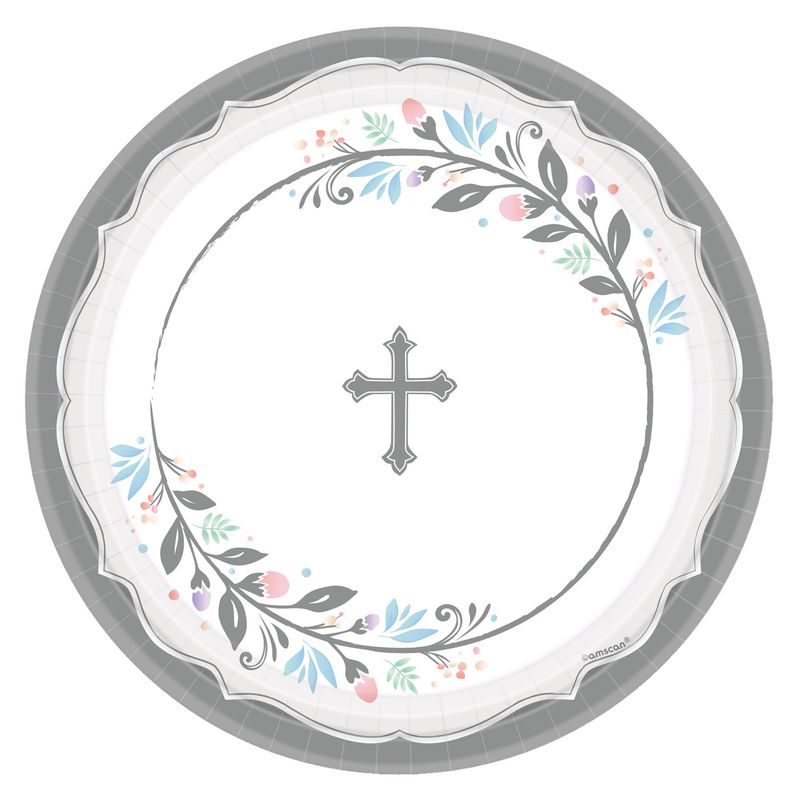 Holy Day Round Plates, 10 1/2&quot; - 18PCS