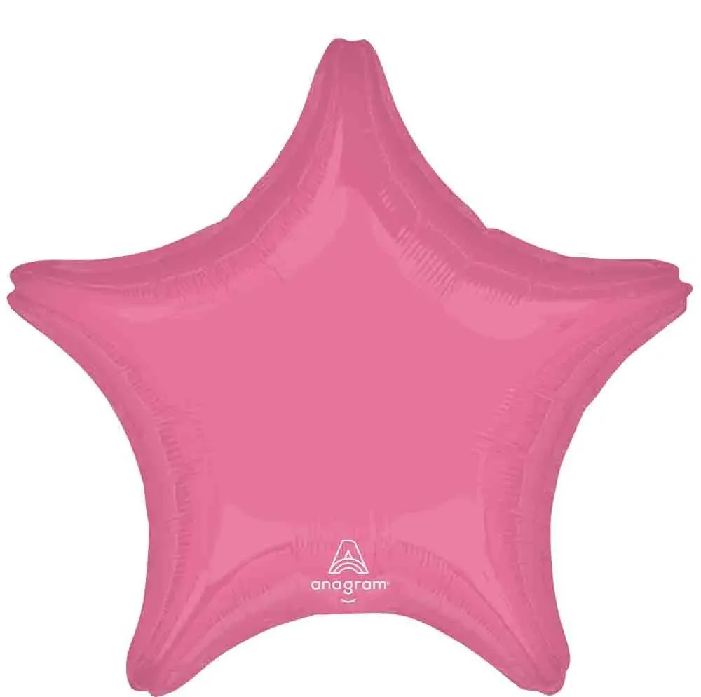 Foil Balloon - Vibrant Pink - Star - 19&quot;