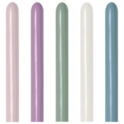 Latex Baloons - 260 Q - Pastel Dusk Assortment - 50 PK