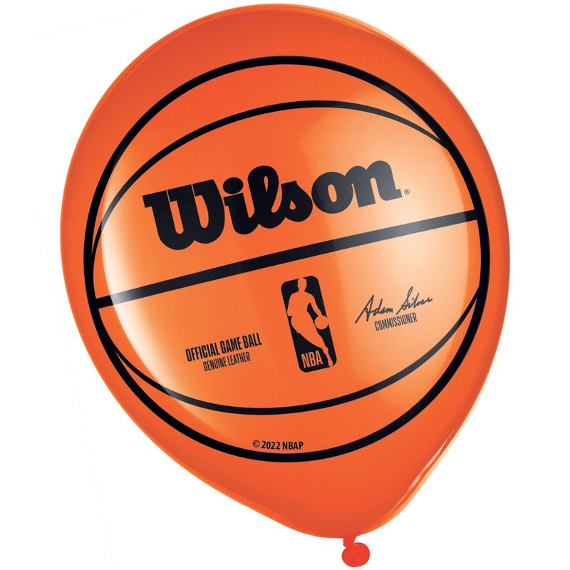 NBA Wilson Printed Latex Balloons - 6 PCS