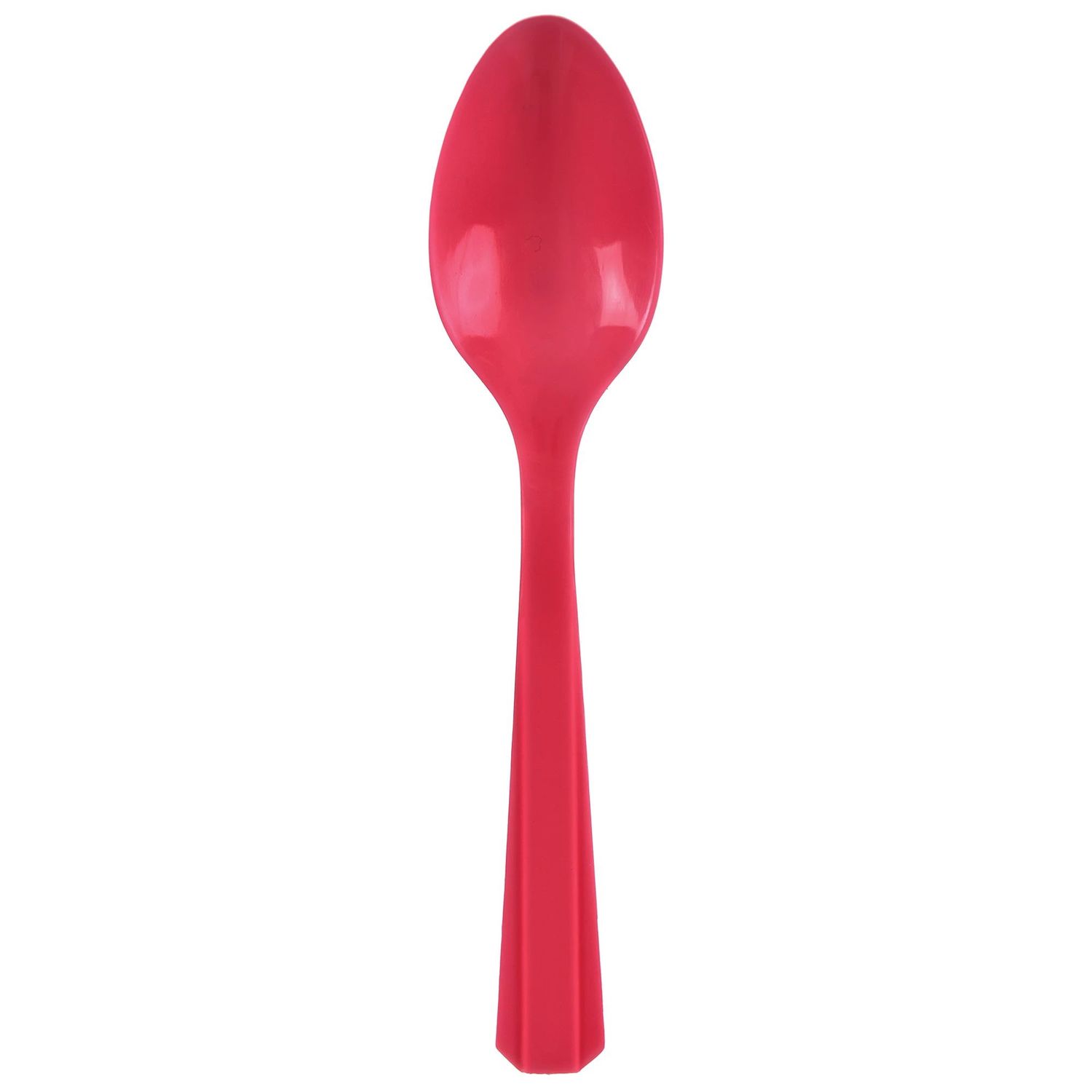 Plastic Spoons - Apple Red