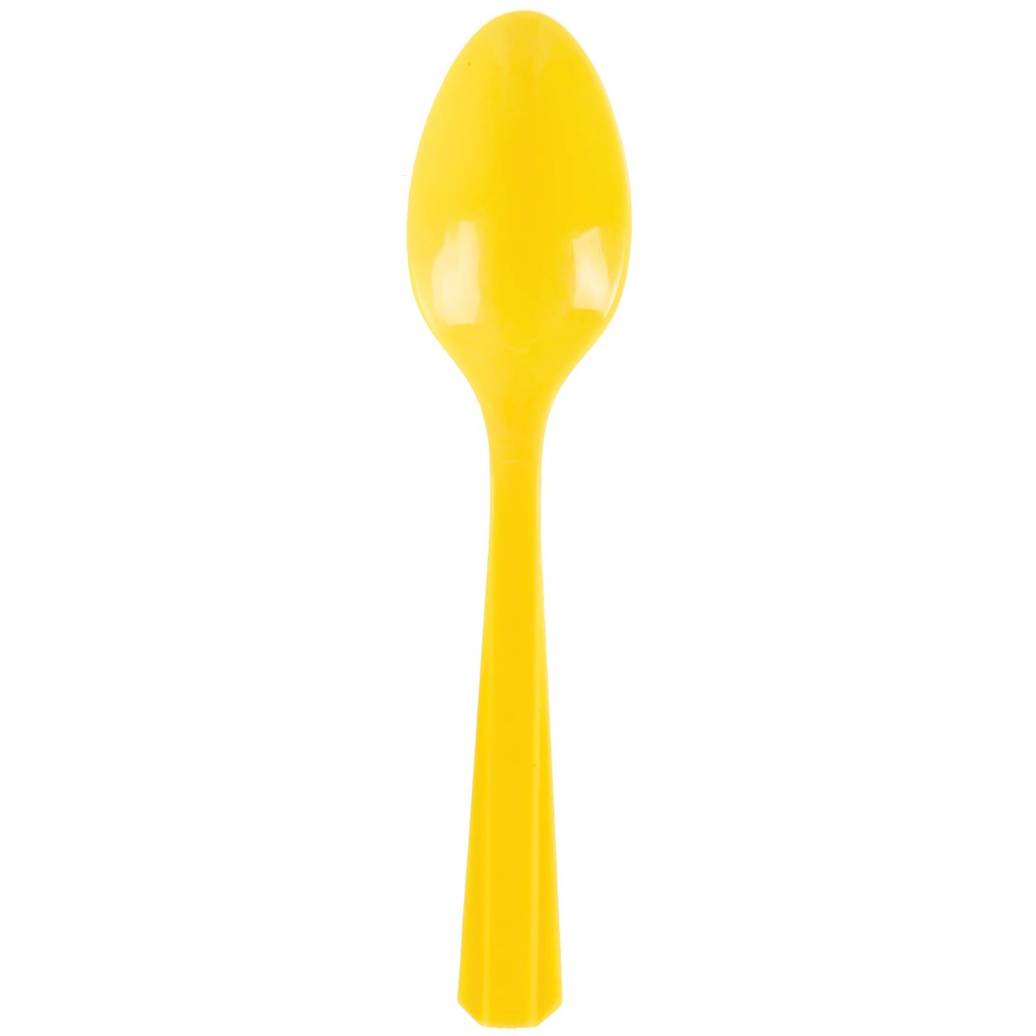 Plastic Spoons, Mid Ct. - Yellow Sunshine