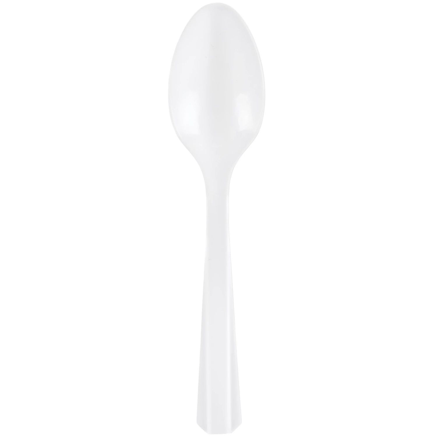 Plastic Spoons, Mid Ct. - Frosty White