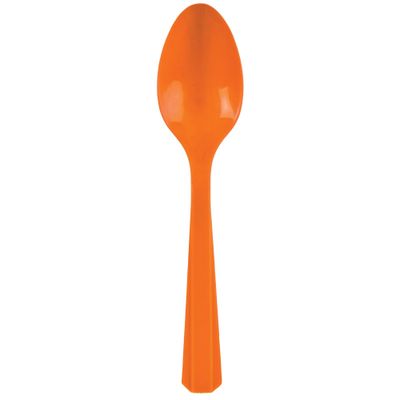 Plastic Spoons, Mid Ct. - Orange Peel