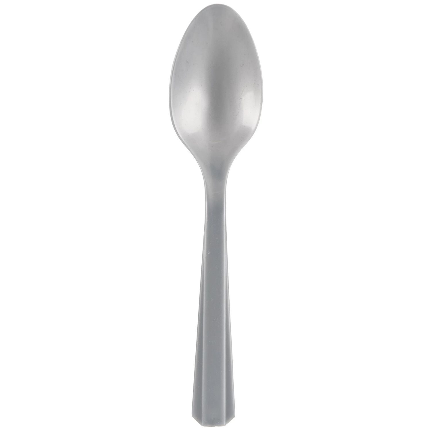 Plastic Spoons, Mid Ct. - Silver