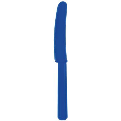 Plastic Knives, Mid Ct. - Bright Royal Blue