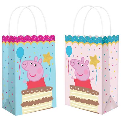 Peppa Tea Party Printed Kraft Bags