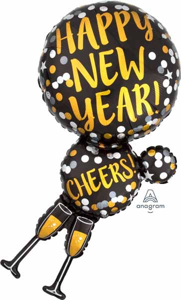 Foil - Blloon - New Year - Supershape 36 &quot;