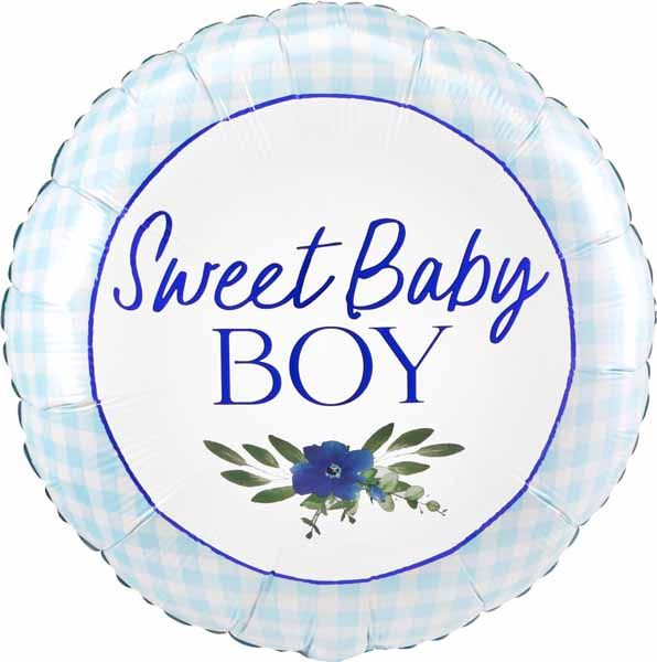 Foil-Balloon-BABY IN BLOOM - BOY 18&quot; HX