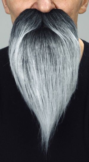 Beard Black-Gray - 14.5cm X 27cm