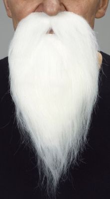 Beard  White- 14.5cm X 27cm
