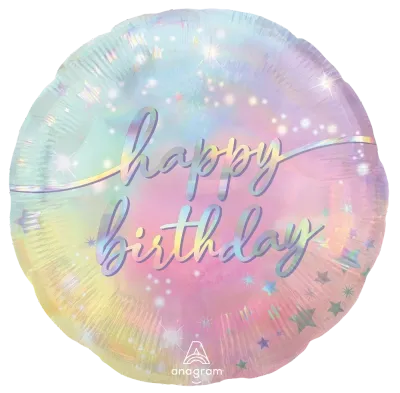 Foil Balloon - Luminous Birthday - 18&quot;