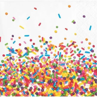 Beverage Napkins- Sprinkles- 16pk/2ply- Discontinued