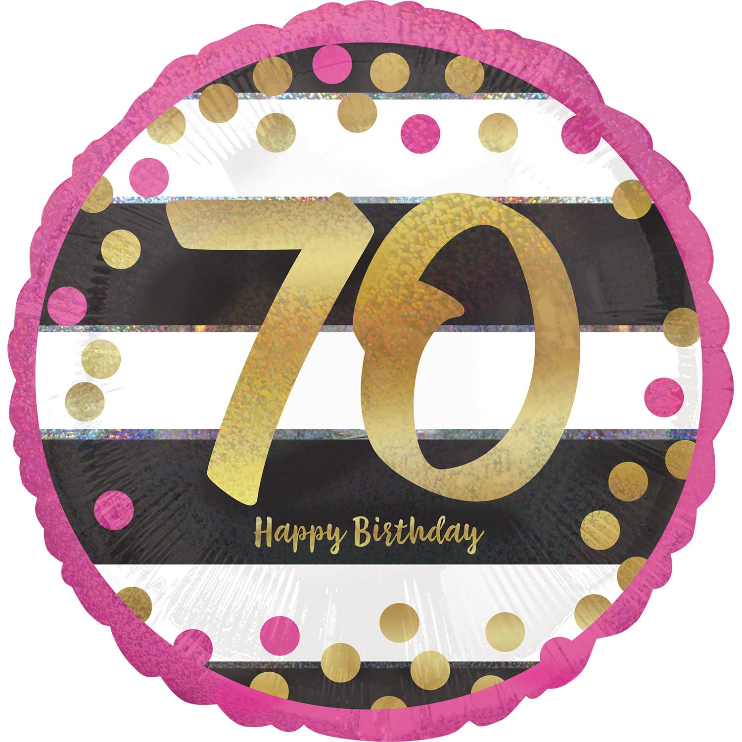 Foil Balloon- 70th Birthday- 18&quot;
