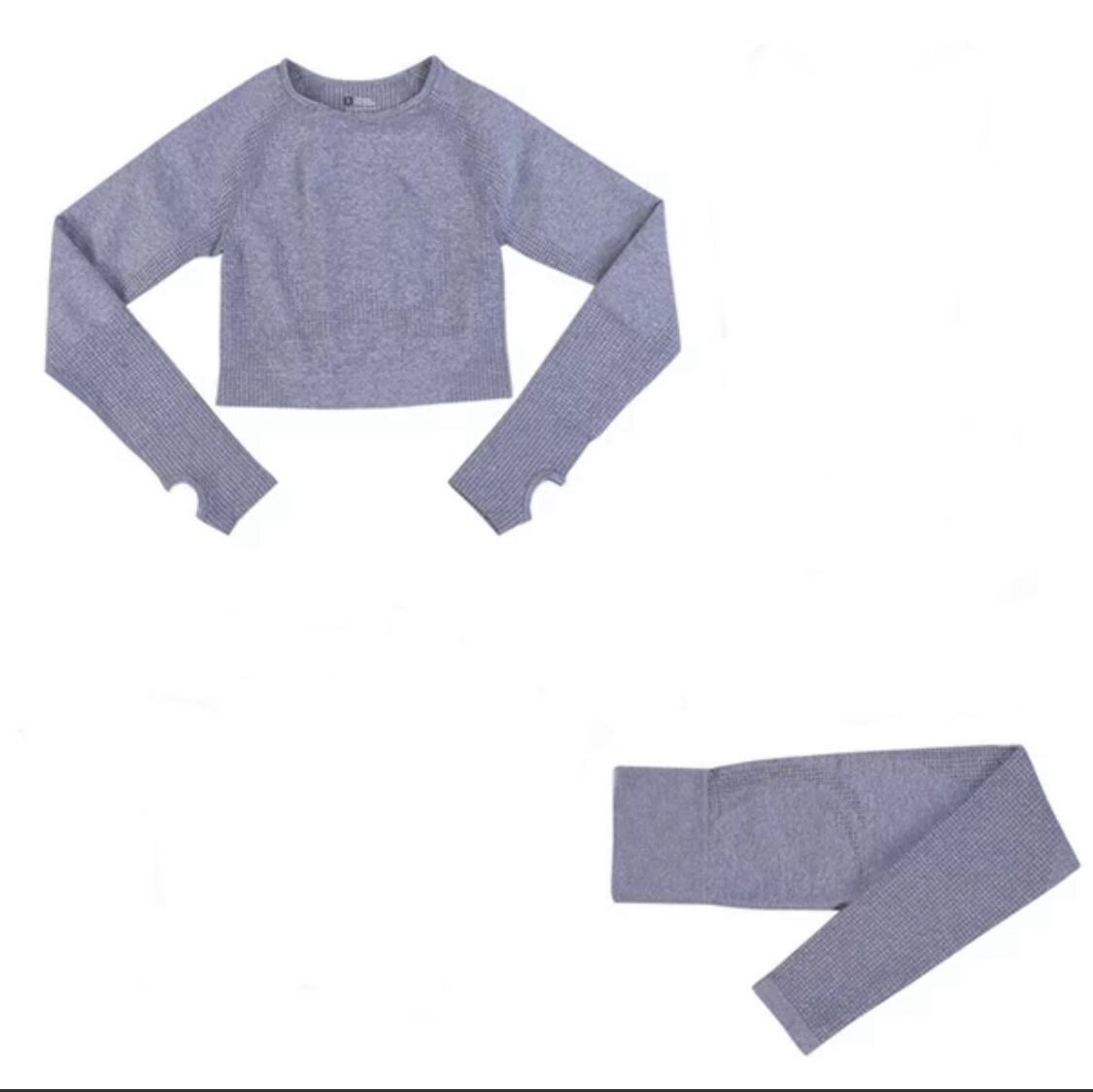 Long Top & Leggings in Grey