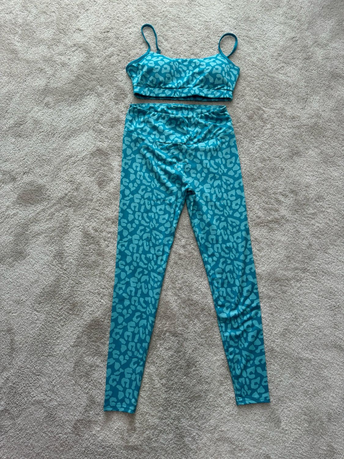 Turquoise Print 2 Piece Set Size S